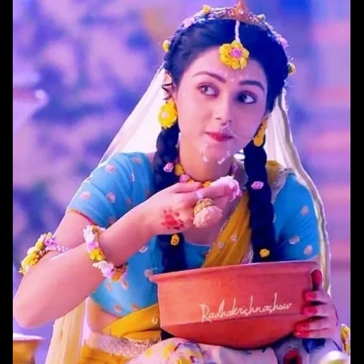 radha, filles, série radha krishna, l'actrice indienne radha aria