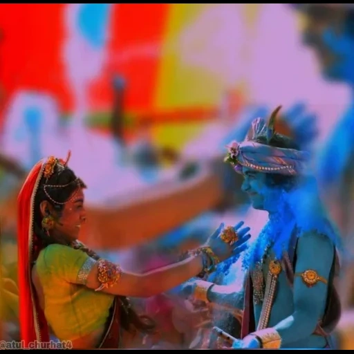 julie india, radhe krishna, película de rada 2020, huli krishna radha festival