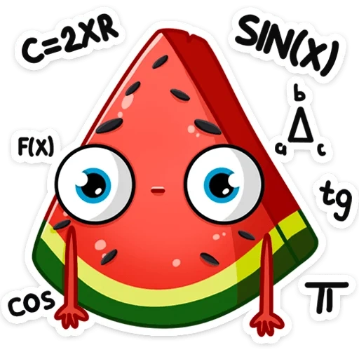 watermelon, radik, watermelon radik, cute drawings stickers