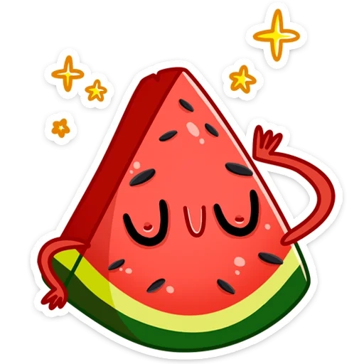 wassermelone, radik, arbuzik radik, cartoon wassermelone