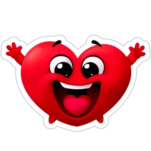 das herz, das herz, herzförmiges smiley, the heart of the eyes, happy heart