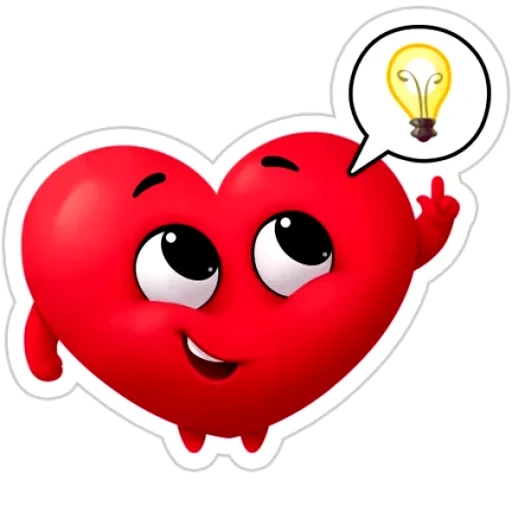 hati, hati, stiker jantung, jantung mata, hati yang bahagia