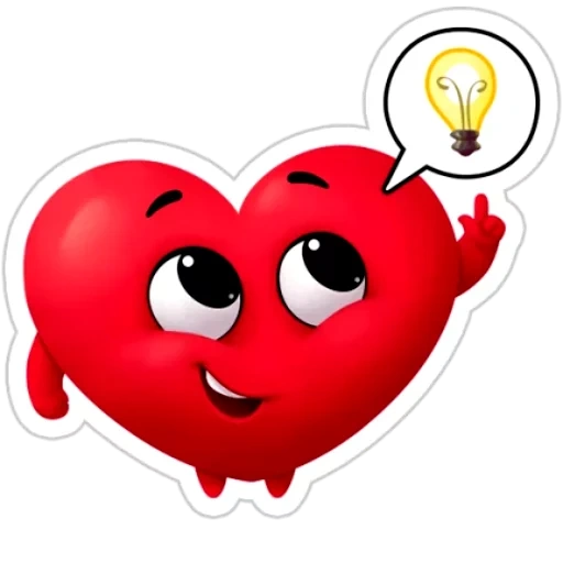 heart, heart, stickers coeur, le cœur des yeux, happy heart