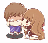 animation, centilia, anime lovers, chibi and his wife, anime picture