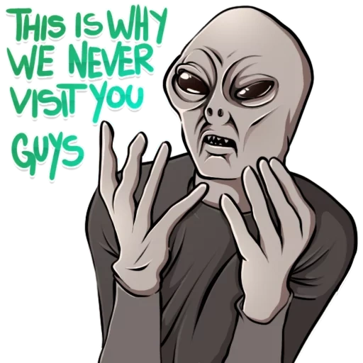 handgesicht, alien meme, ein außerirdisches meme, zone 51 aliens memes