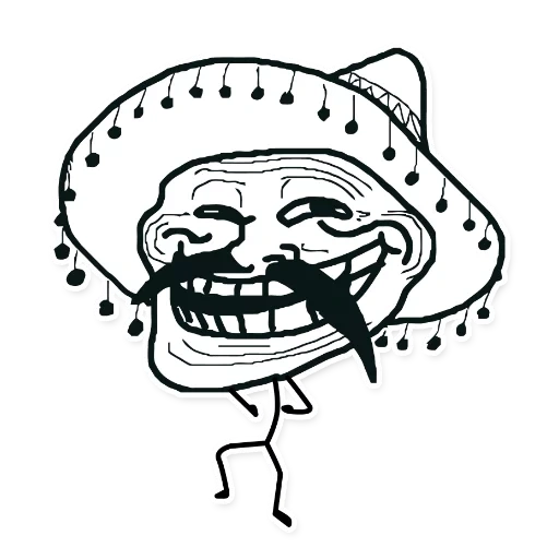 trolfeis, visage de troll, troll facial, mema trollpais, trollpais mexicain