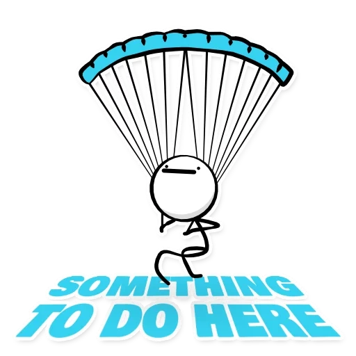 forze aeree, paracadute, il paracadute del logo, disegno paracadute, silhouette paracadutista
