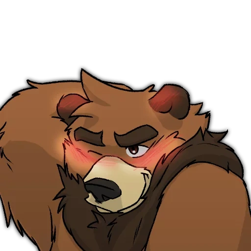 bear, grizzly bear, cartoon bear, the bear grizzly is evil