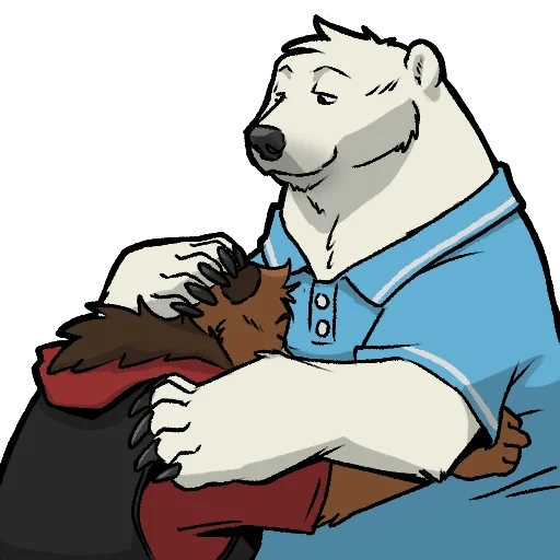 urso, anime, urso, personagens, caráter de urso