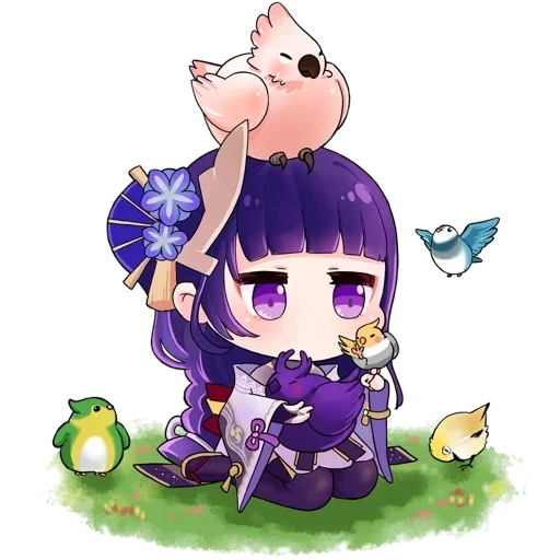 chibi, chibi baal, anime charaktere, chibi baal genshin, süße zeichnungen von chibi