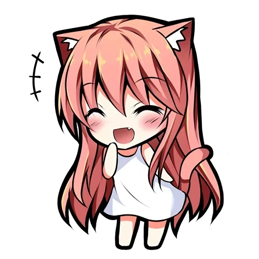 anime neko, anime chibi, arte anime, anime di puniko, mukineko puniko