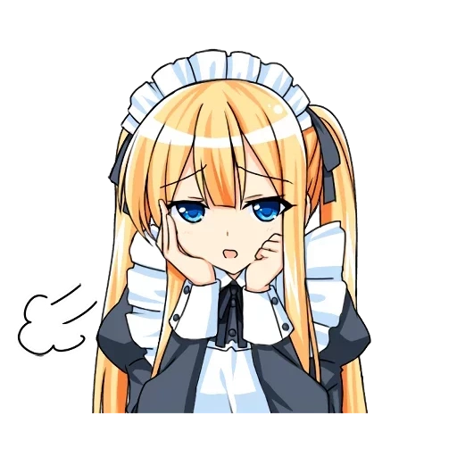 animation, maid, alex's maid, maid linterres, elizabeth maid anime