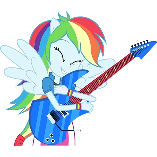 rainbow dash, chitarra rainbow dash, rainbow dash rainbow rock, rainbow rock rainbow dash, rainbow dash equestre girl