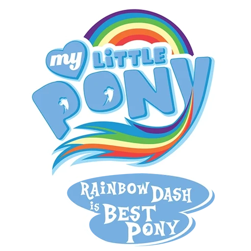 tiret arc-en-ciel, tiret arc-en-ciel, tiret arc-en-ciel, logo poney, poney rainbow dash
