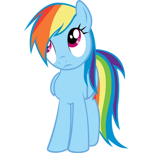 rainbow dash, rainbow dash, reinbow dash da un lato, pony vil rainbow dash, pony reinbow dash altri
