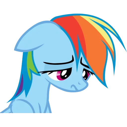 rainbow dash, rainbow dash, rainbow dash cried, rainbow head, rainbow dash pony crying