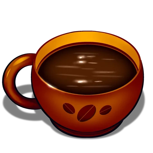 une tasse de café, icône du café, icône du café, tasse de vecteur de café, animation du café en tasse fond transparent