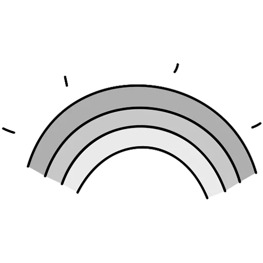 testo del testo, arcobaleno, icona arcobaleno, arcobaleno vettoriale, arcobaleno bianco e nero