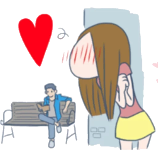 anime, amor, una pareja, mujer joven, dibujos de anime amor