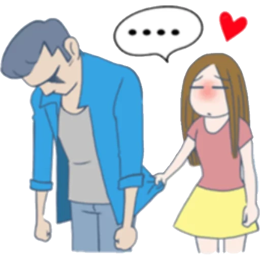 una pareja, mujer joven, captura de pantalla, preciosas parejas, parejas de anime