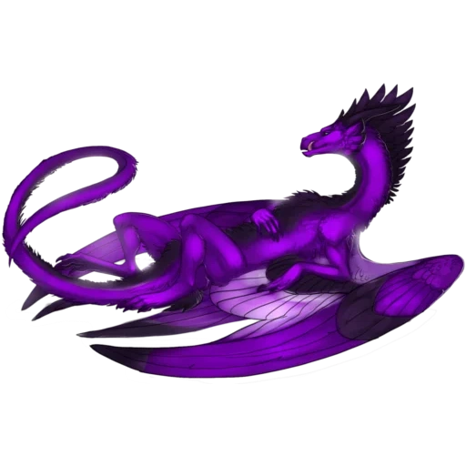 дракон, дракон морской, фиолетовый дракон, фиолетовая виверна, фиолетовый дракончик