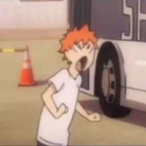 tsukushima, anime memes, hinata shoyo, the anime is funny, anime characters