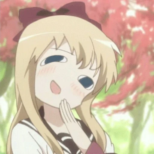 anime, animação, animação hehe, rosto de meme de anime, kyouko toshinou