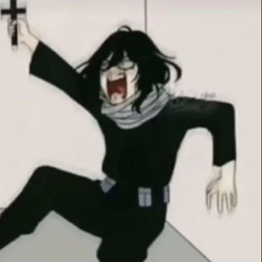 aize, figura, aizeshotan, papel de animação, olhos de aizawa shota