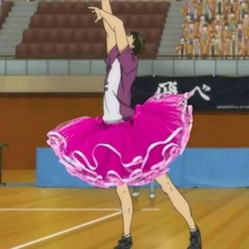 girl, i am a ballerina, anime dances, amino amino anime, volleyball ballerina haikyuu