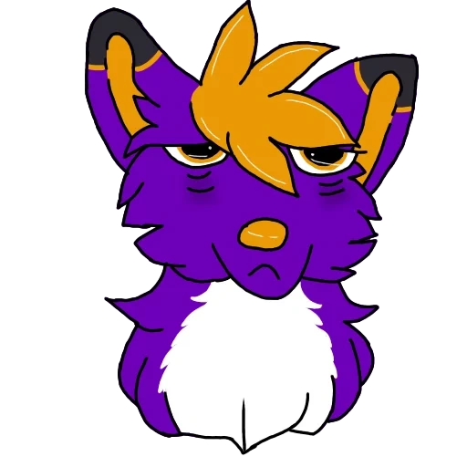 fuchs, mensch, senko purple fox, violettes huhn, erfundener charakter
