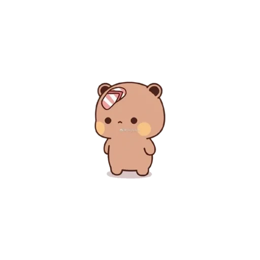anime cute, cute drawings, the animals are cute, kawaii animals, bear is sweet