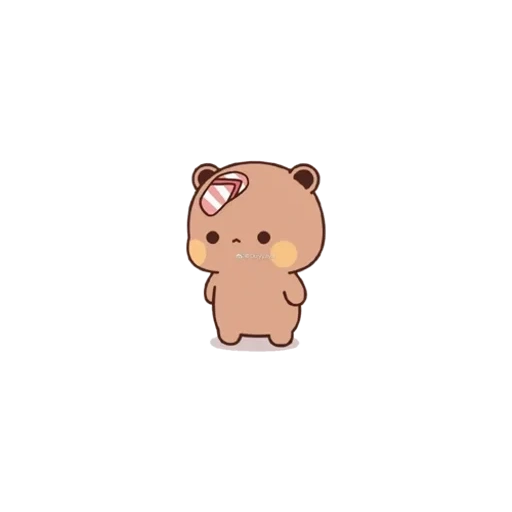 anime mignon, un joli motif, les animaux sont mignons, kawai animal, l'ours est mignon