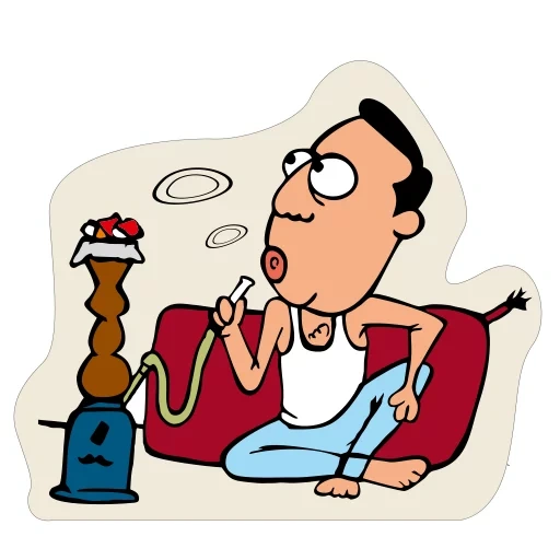 parker, die shisha, karikatur über das erreichen der ziele