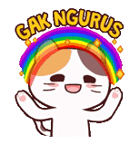 rainbow, meme cat, stickers, briskly