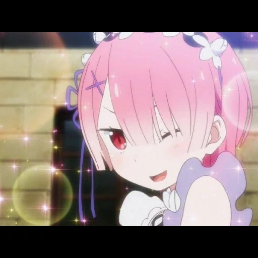 ram rezello, re zero rem, chica de animación, papel de animación, re zero vive cero al mundo alternativo