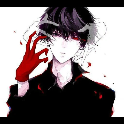 chicos de anime, chicos de anime arta, sasaki hayes dios de la muerte, sasaki haise dios negro, sasaki haise un rey de eyed