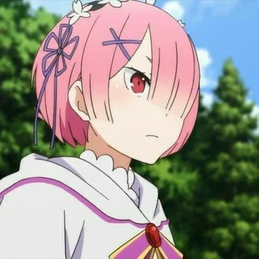 rame re zero, re zero rem, personaggio di anime, vivere in un mondo alternativo di zero, re zero life zero to alternative world