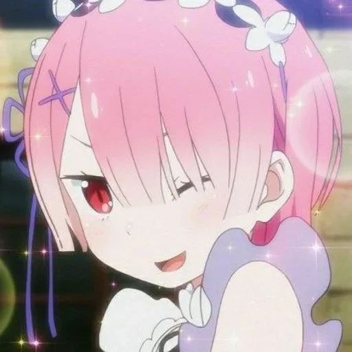 ram rezero, re zero frame, anime girl, karakter anime, re:zero living zero to alternative world