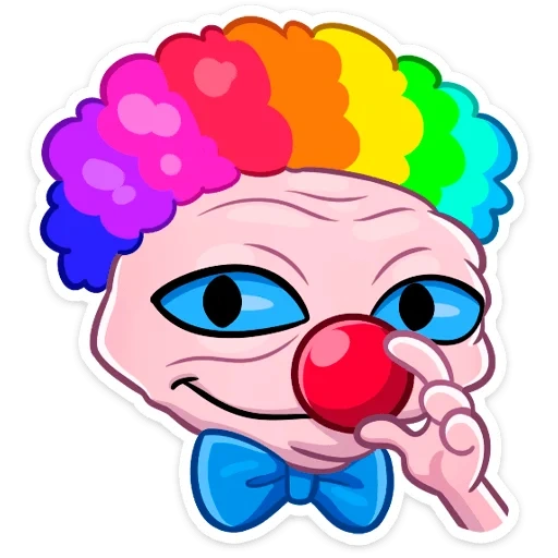 clown, clown pepe, visage de clown, la tête du clown