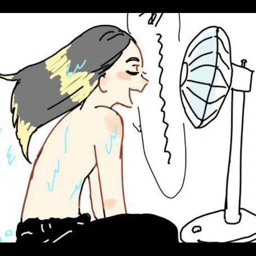 anime, ragazza, giovane donna, fatti una doccia, disegni anime