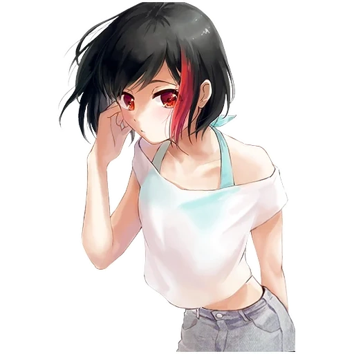 picture, mitaka chan, anime girl, anime girls with short hair