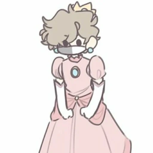 anime picture, princess peach, cartoon character, princess mario, paper mario princess peach