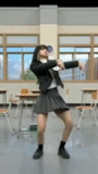 tanz, jennie, in der schule, black powder, koreanische version für mädchen