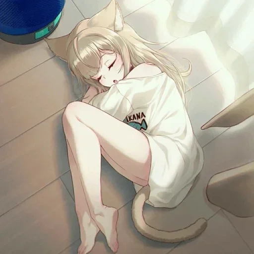 katya sambuka, 40 hara kinako, anime cat art, anime arts of girls, mädchenkatze anime