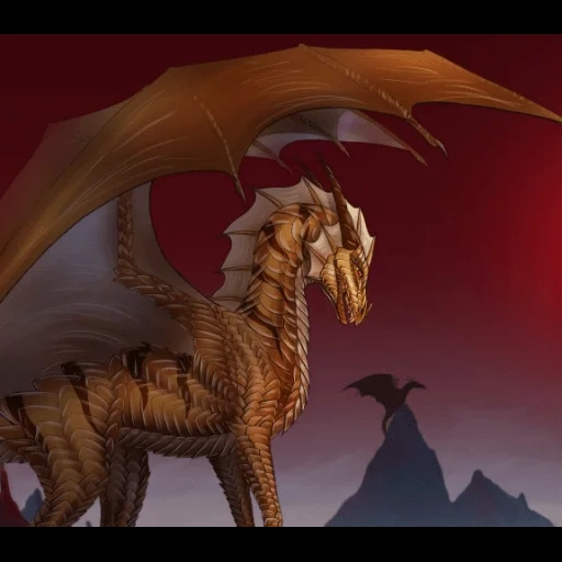 дракон, фэнтези драконы, красивый дракон, вирмлинг золотого дракона, мифические существа драконы
