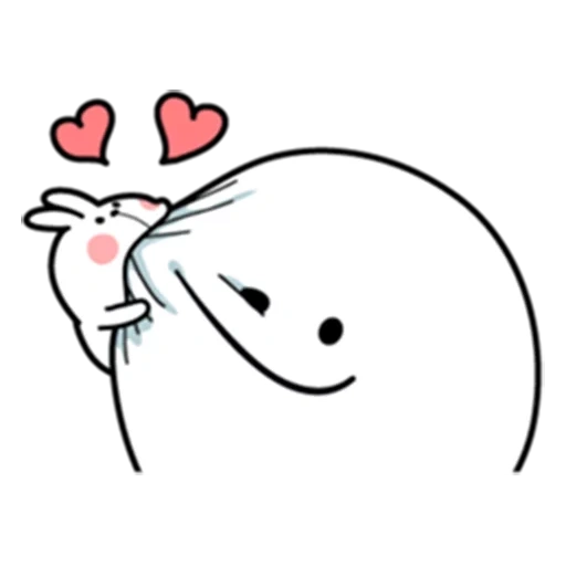 white, rabbit, rabbit snopi, cute drawing, the drawings are cute