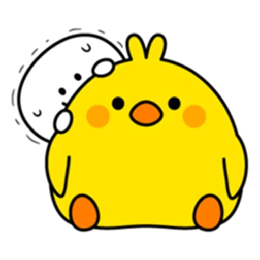 kawaii, yellow, kavay duck, kawaii drawings, kavai chicken