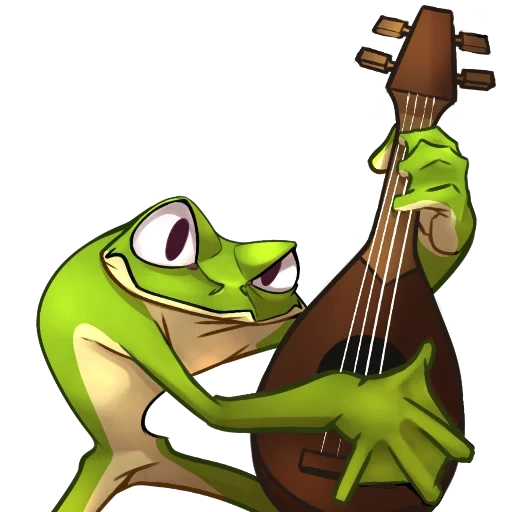 frog, toad guitar, frog guitar, grenouille, kermit la grenouille