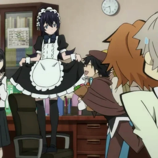 meine magd, anime charaktere, anime maid, tolle streunende hunde, anime streunende hunde kyoka