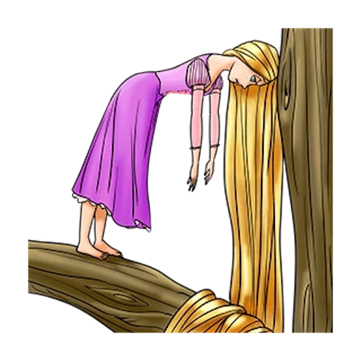 rapunzel, rapunzel with long hair, princess rapunzel srisovka, rapunzel loose hair